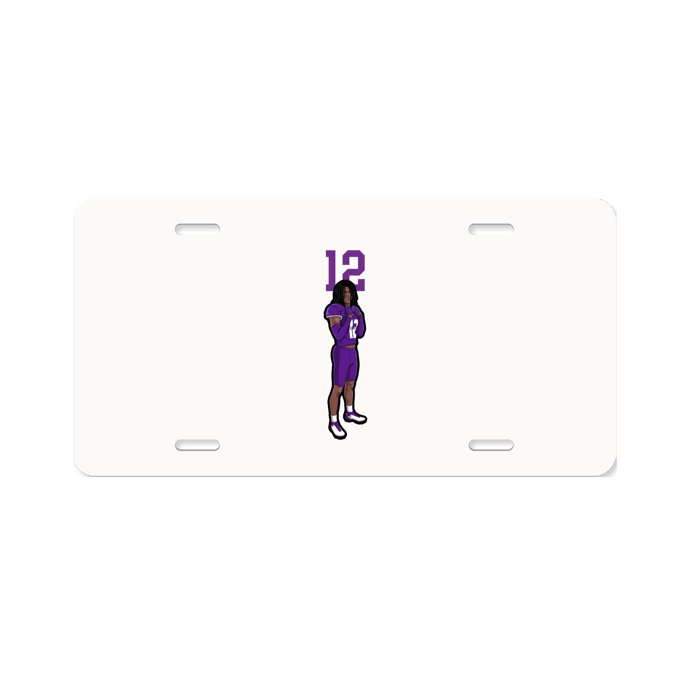License Plate — Number Top in Classic