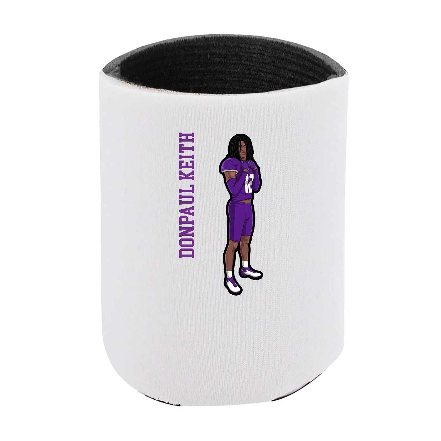 Can Holder — Name Vertical in White