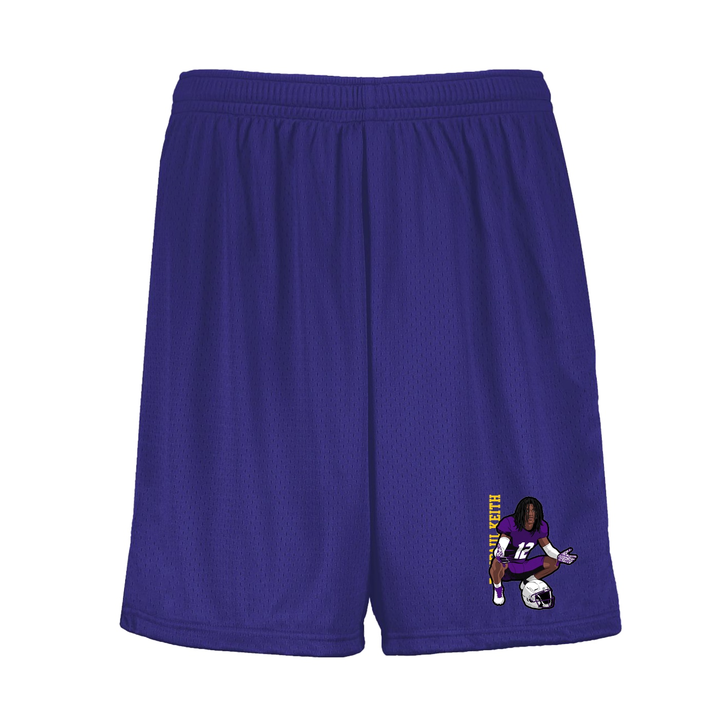 Shorts — Name Vertical in Purple