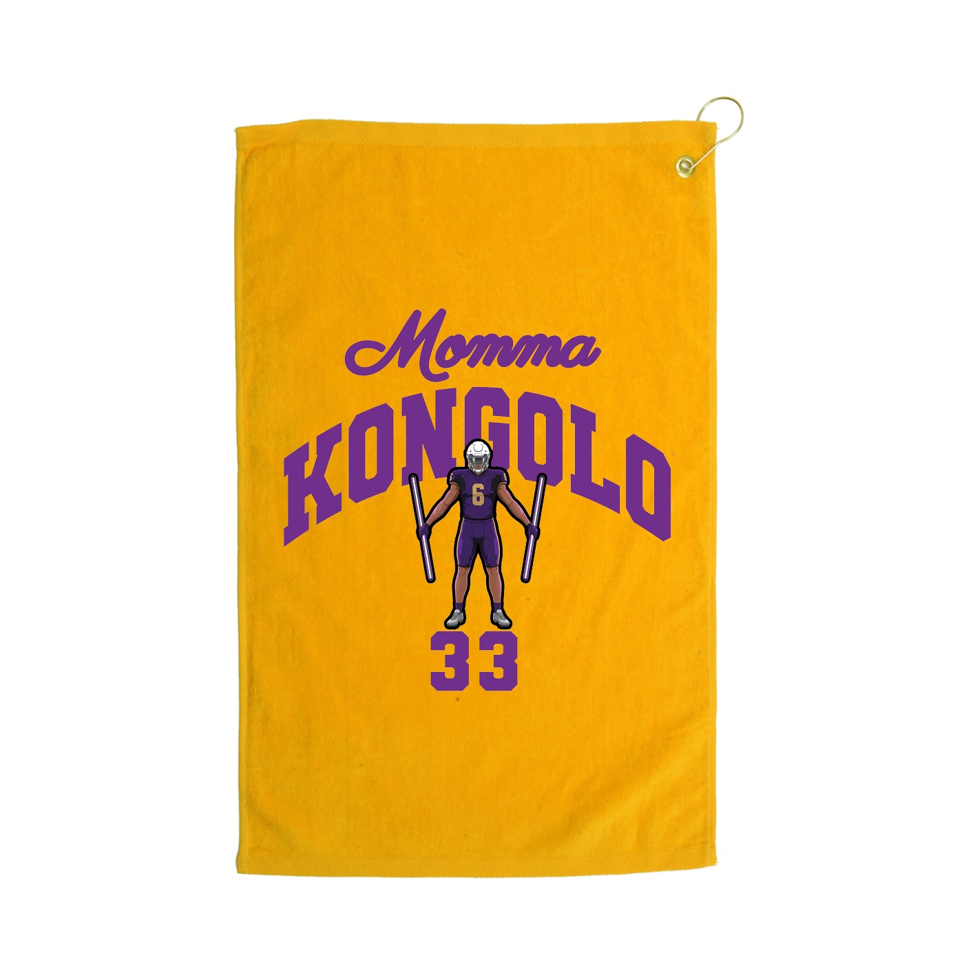 Golf Towel — Mothers Day Arch in Gold