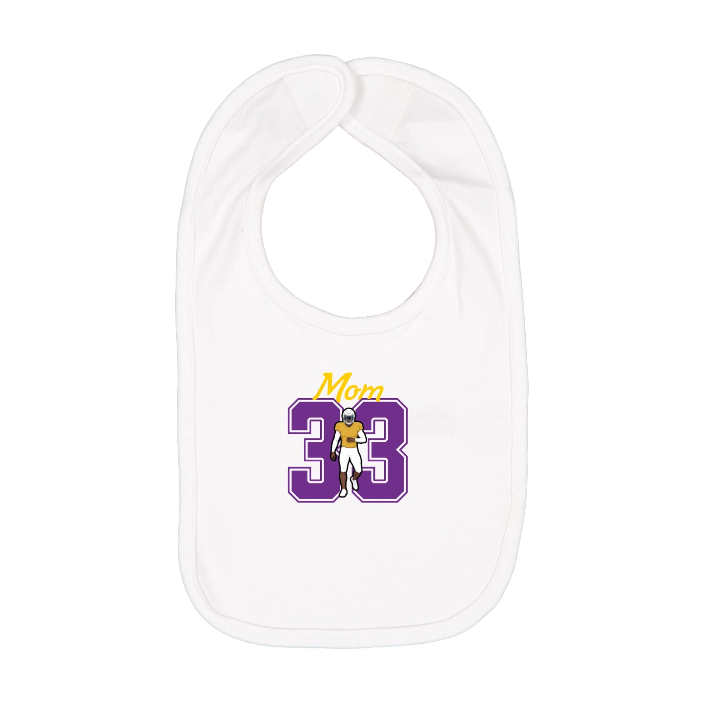 Infant Bib — Mothers Day Shirsey in White