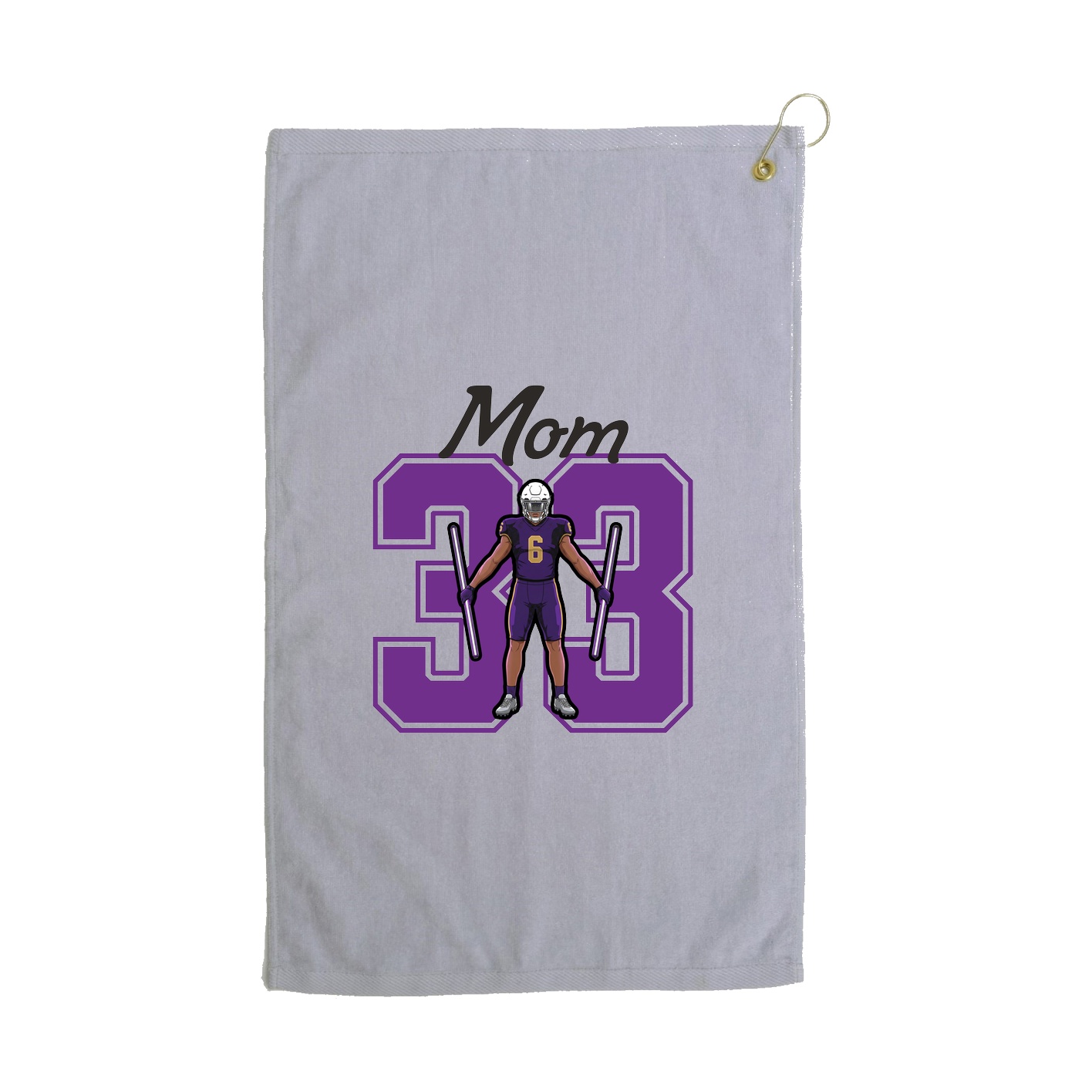 Golf Towel — Mothers Day Shirsey in Grey