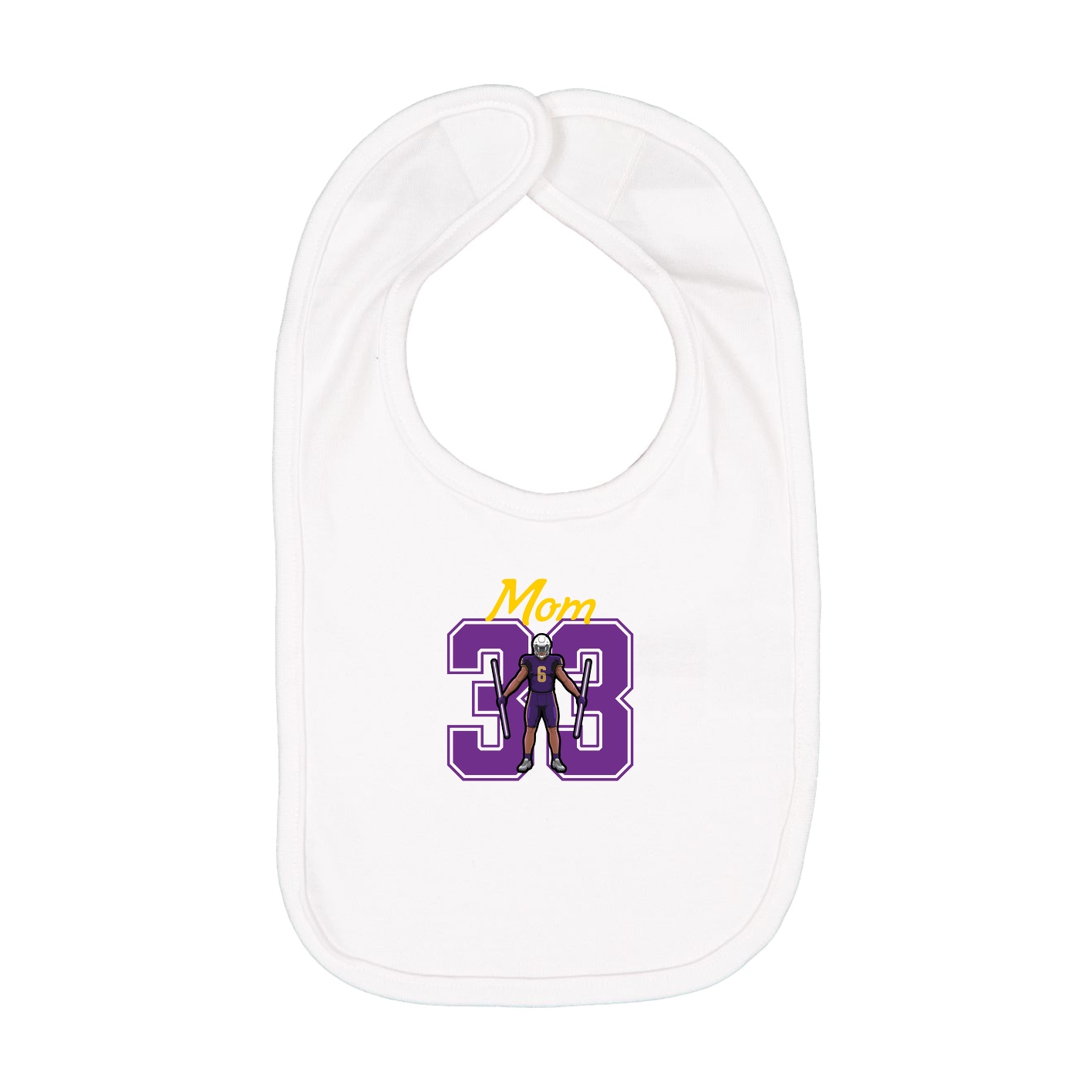 Infant Bib — Mothers Day Shirsey in White