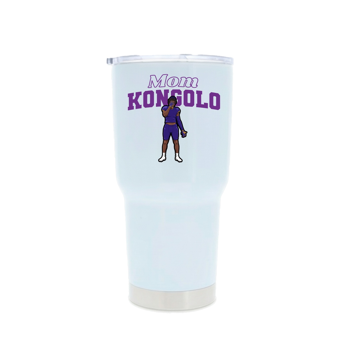30oz Stainless Steel Tumbler — Mothers Day Block in White