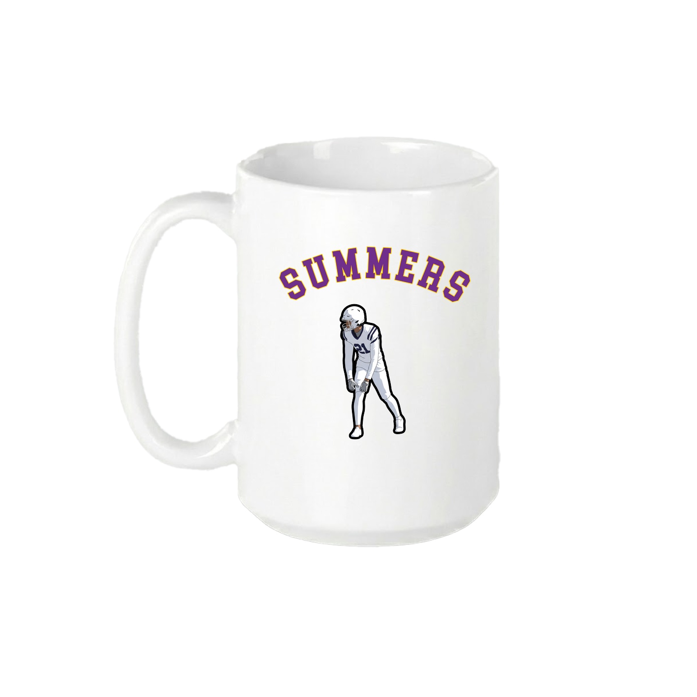 15oz Coffee Mug — Shirsey Arch in White