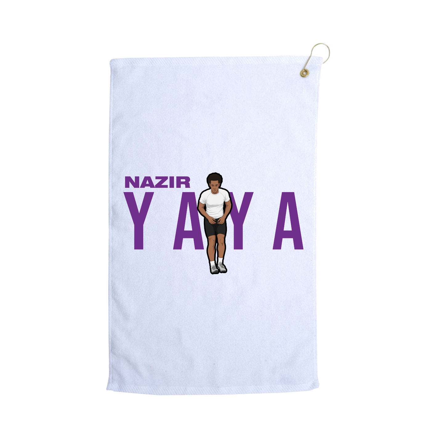 Golf Towel — Player Name in White