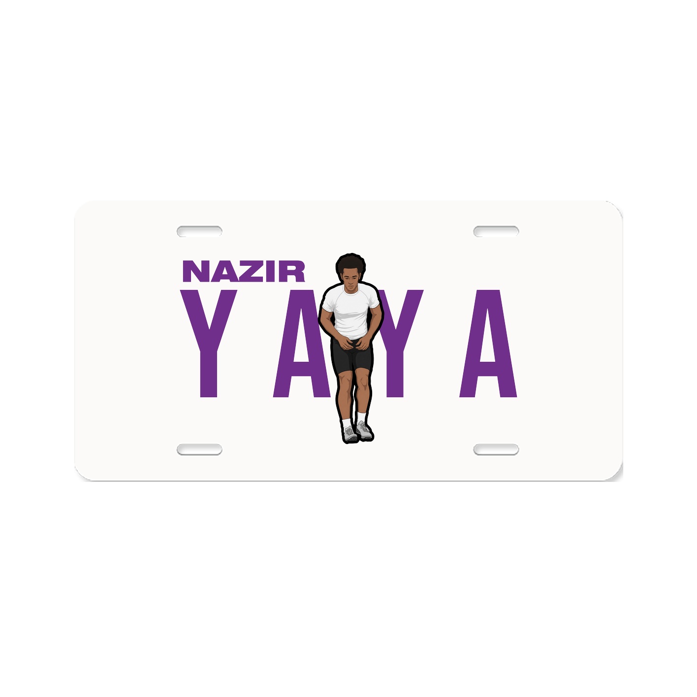 License Plate — Player Name in Classic