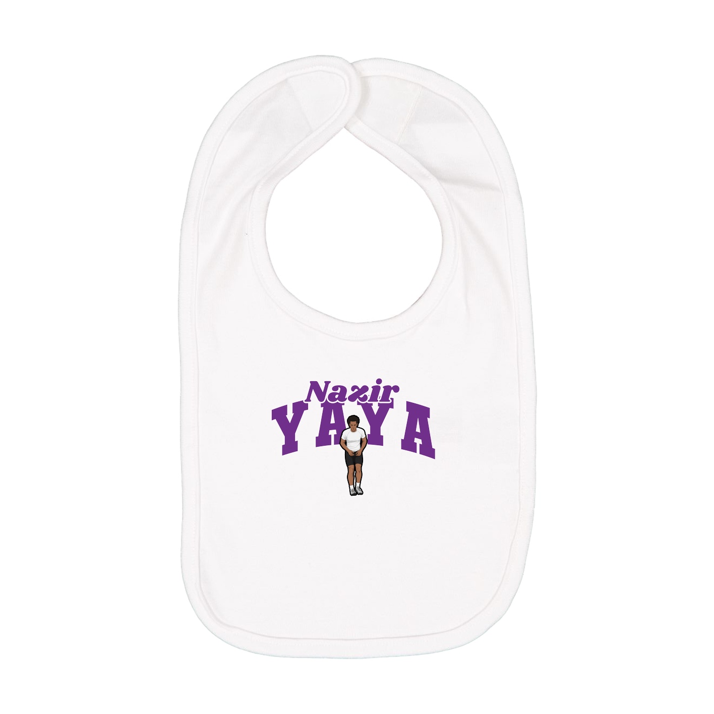 Infant Bib — Signature Arch in White
