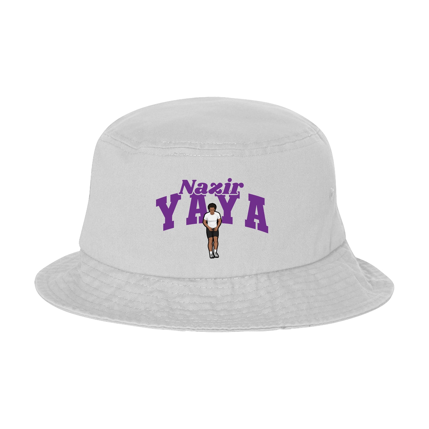 Bucket Cap — Signature Arch in White