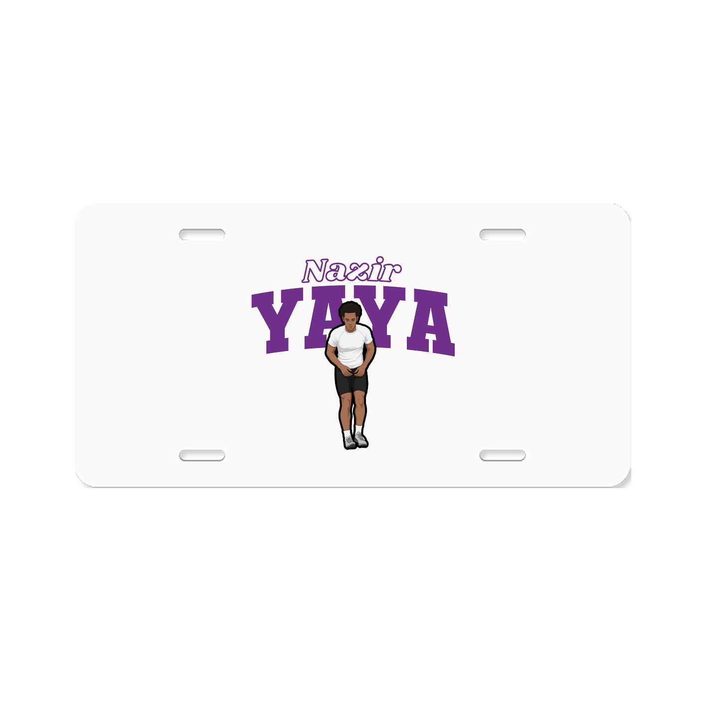License Plate — Name Arch in Classic