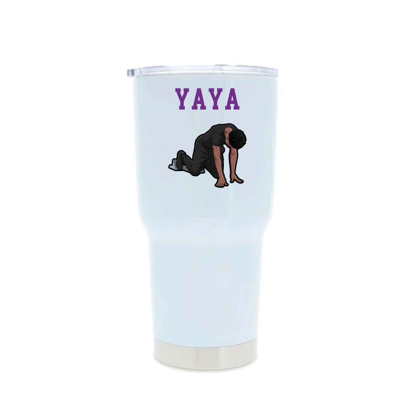 30oz Stainless Steel Tumbler — Shirsey in White