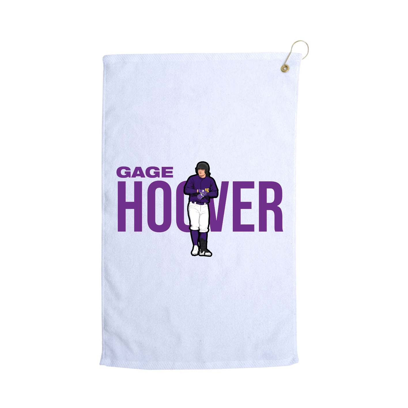 Golf Towel — Player Name in White