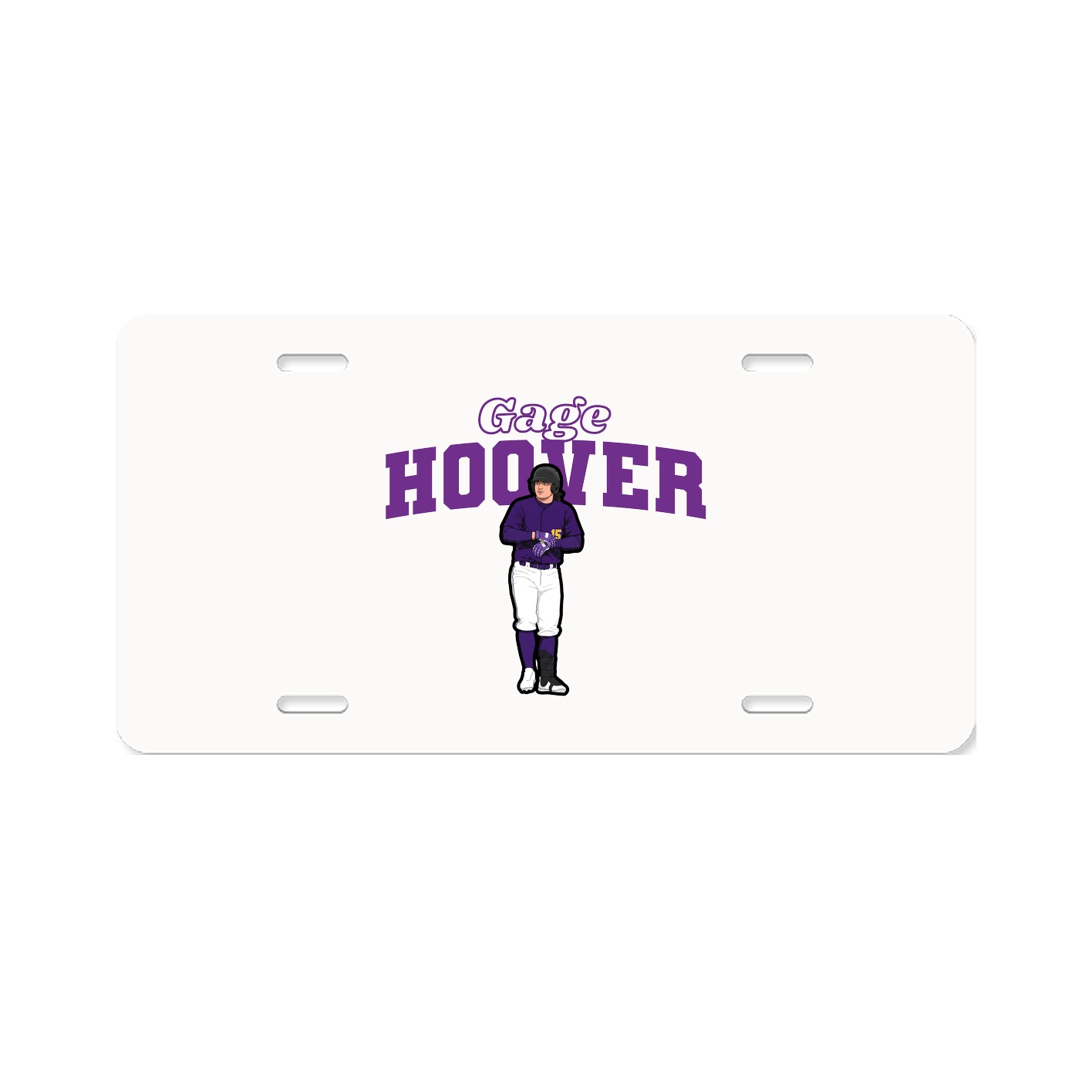 License Plate — Name Arch in Classic