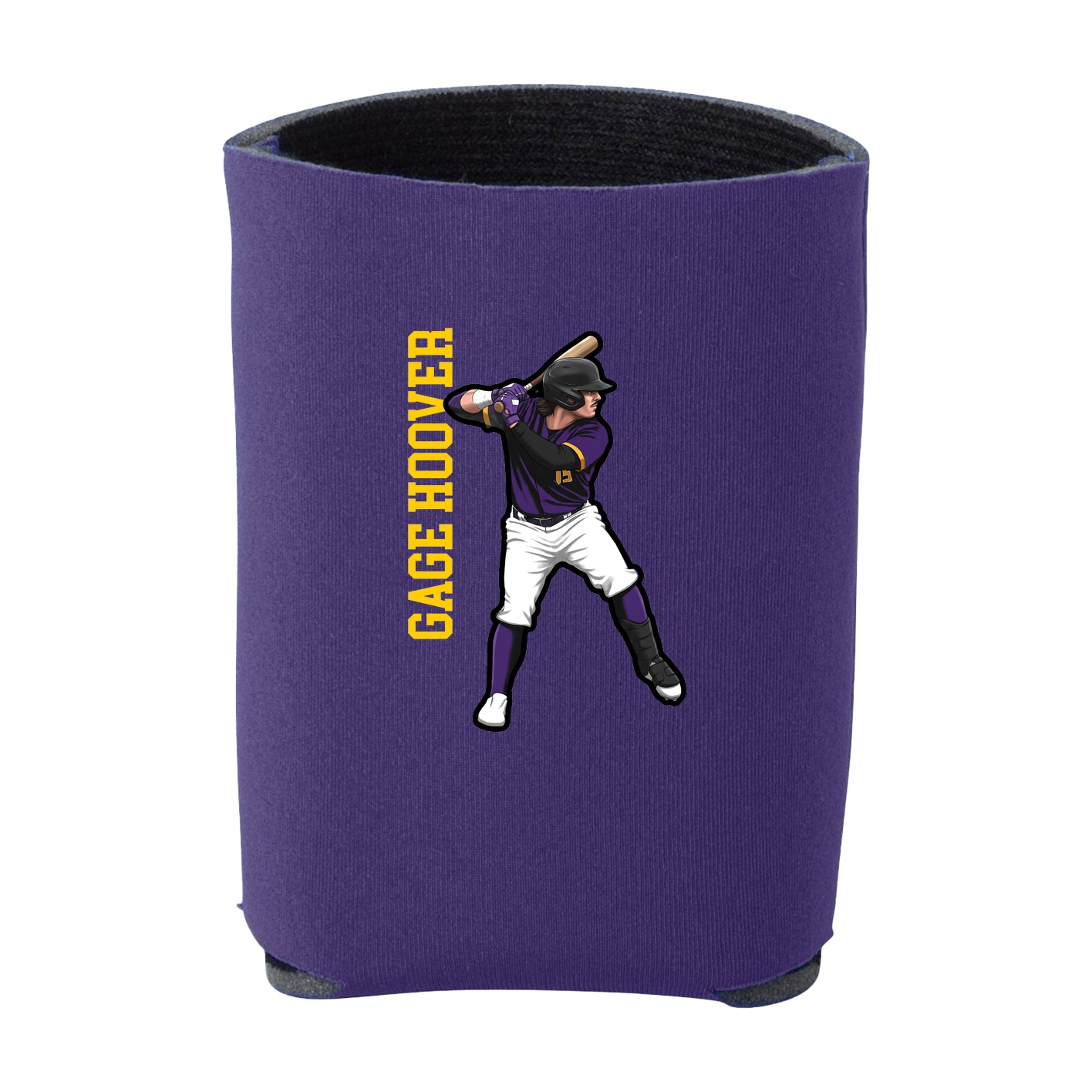 Can Holder — Name Vertical in Purple
