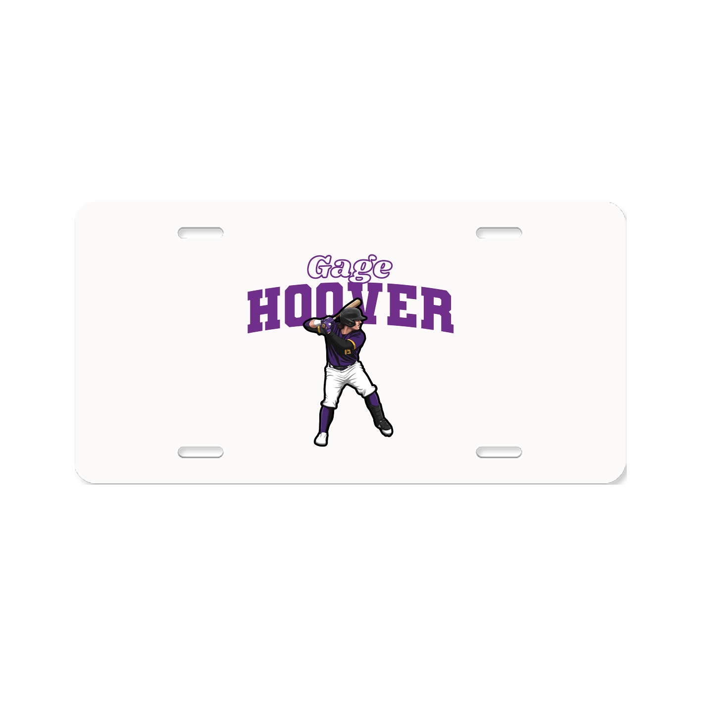 License Plate — Name Arch in Classic
