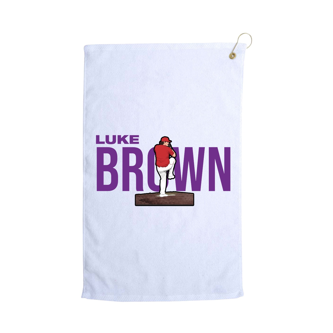 Golf Towel — Player Name in White