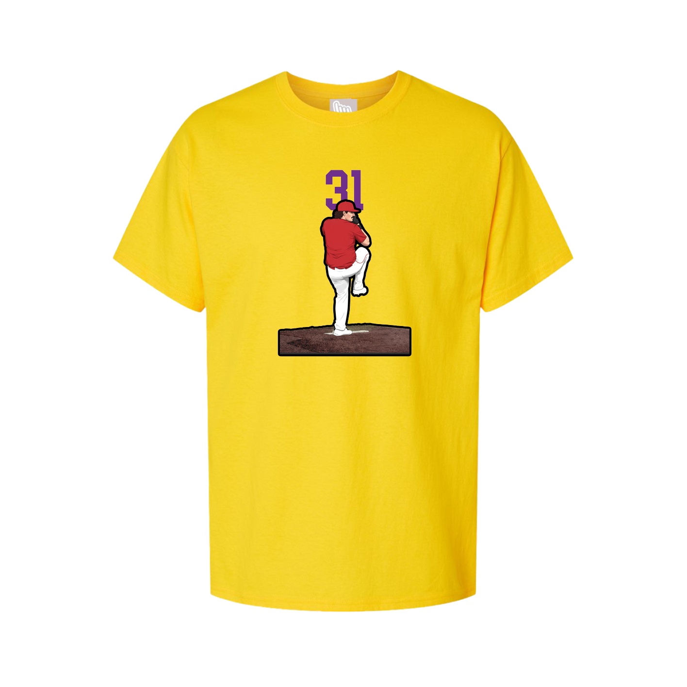 Youth Tee — Number Top in Gold