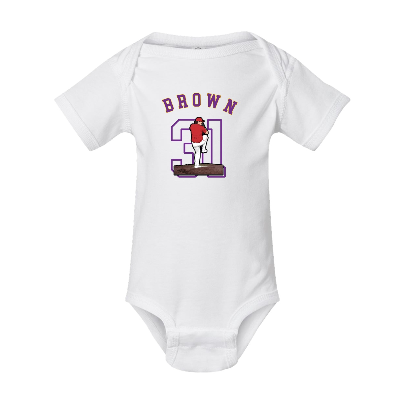 Baby Onesie — Shirsey Arch in White