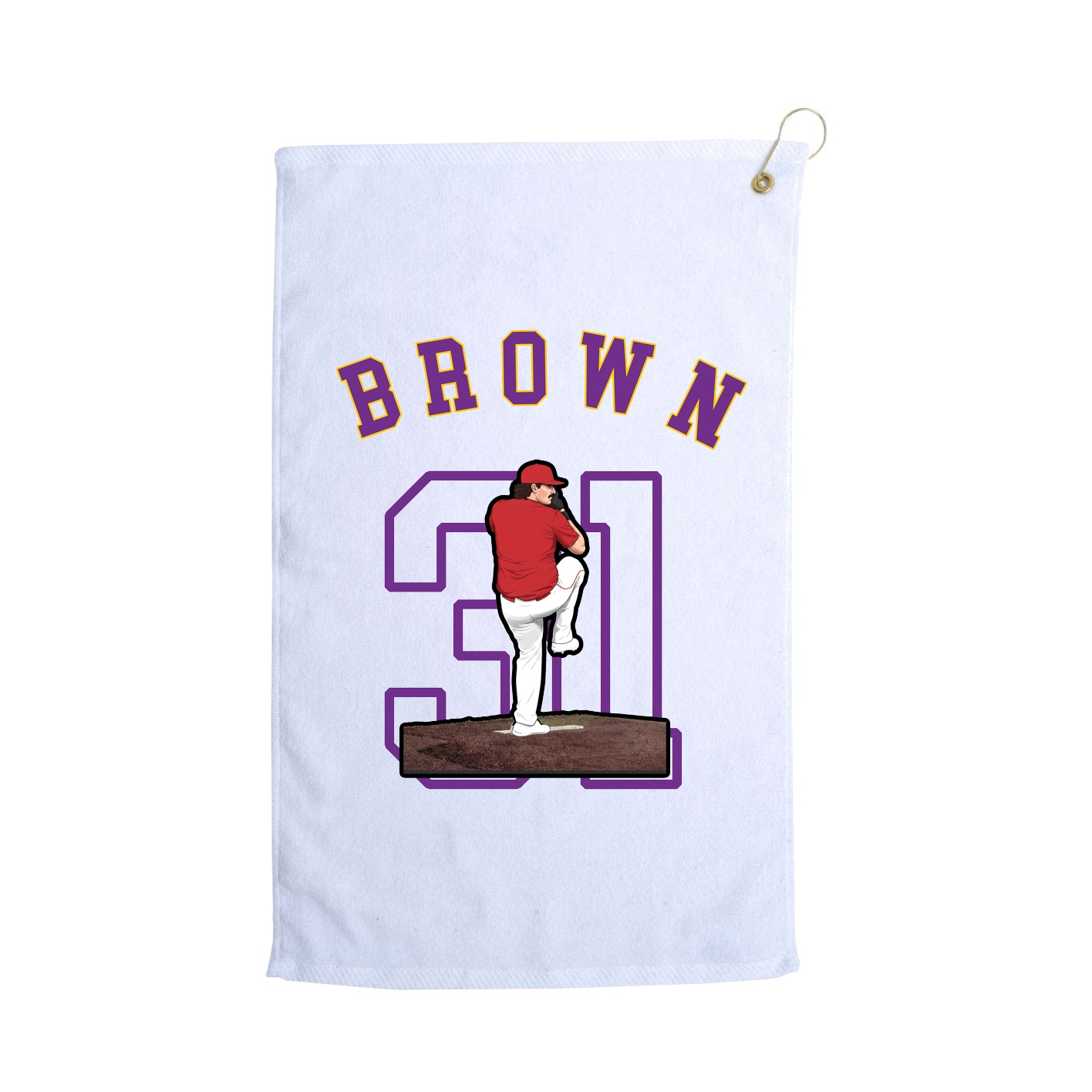 Golf Towel — Shirsey Arch in White
