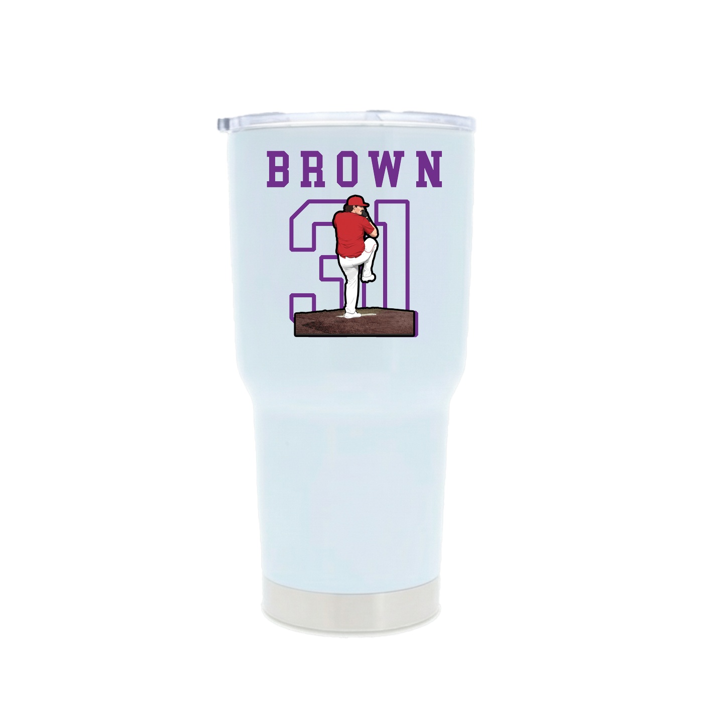 30oz Stainless Steel Tumbler — Shirsey in White