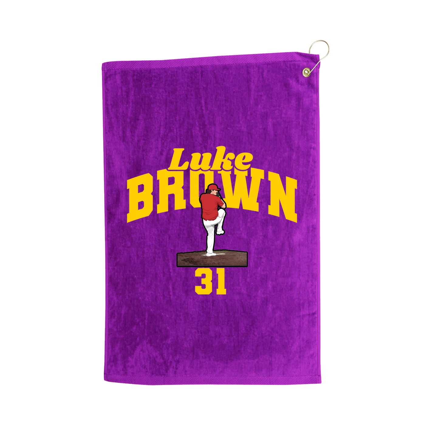 Golf Towel — Signature Arch in Purple
