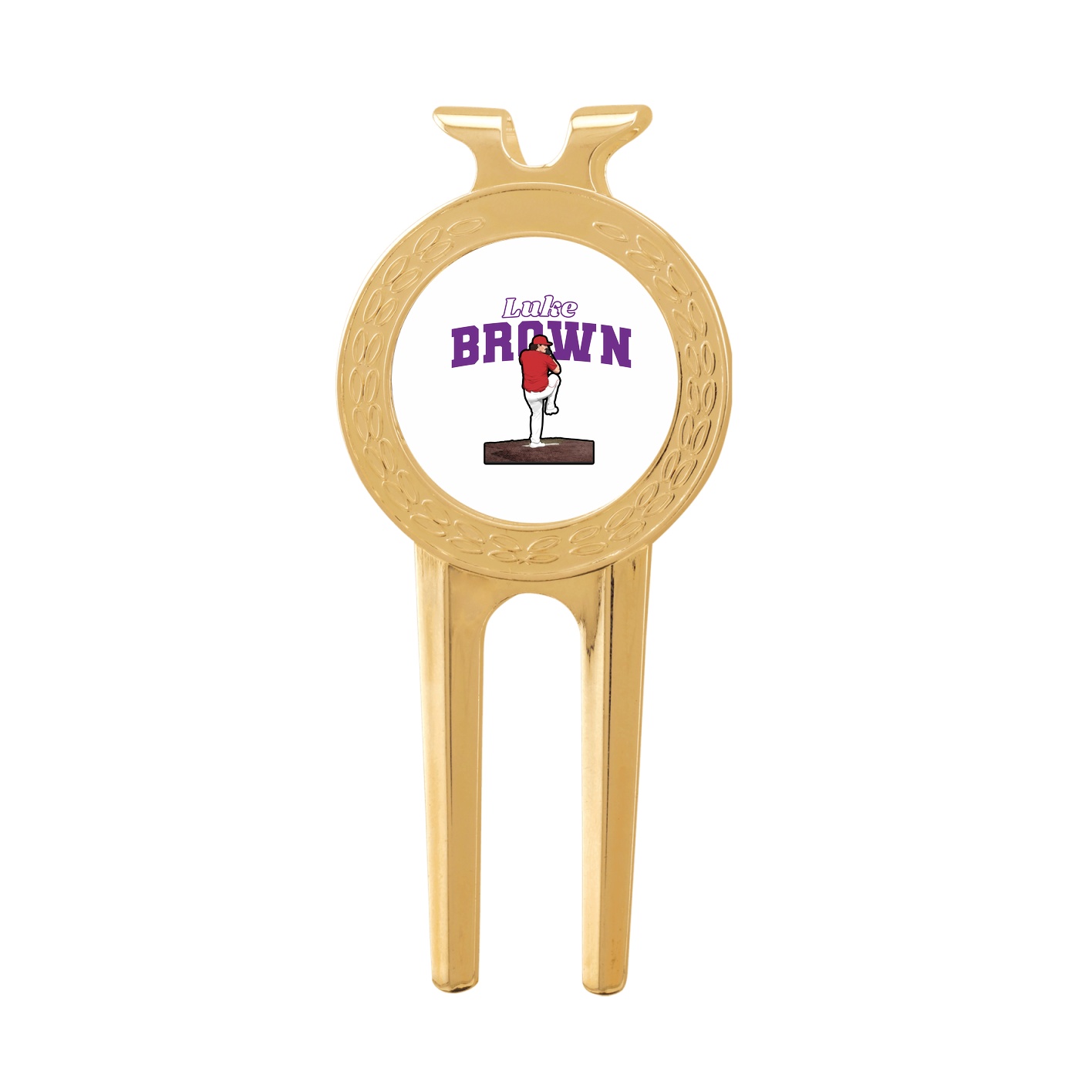 Divot Tool with Ball Marker — Name Arch in Classic