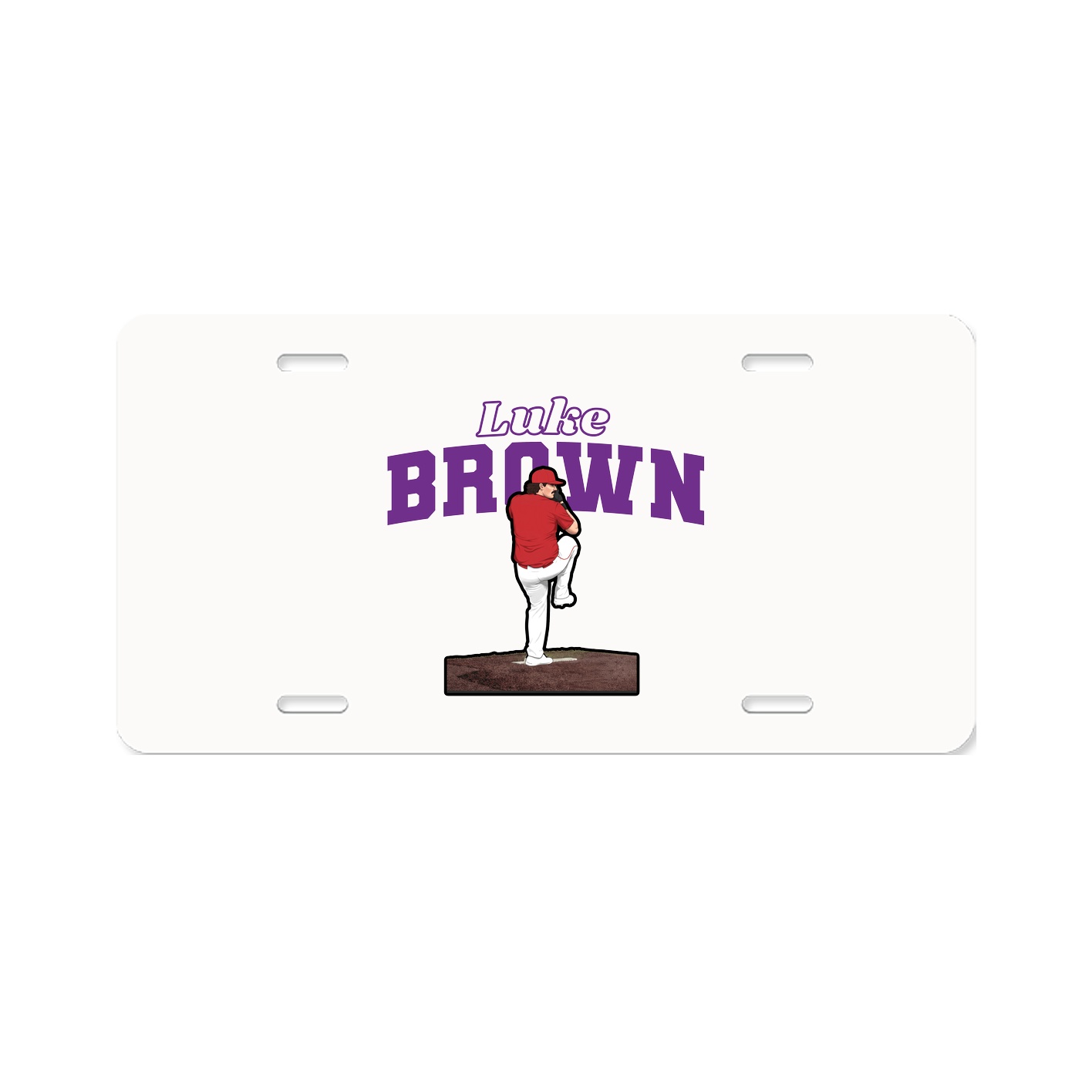 License Plate — Name Arch in Classic