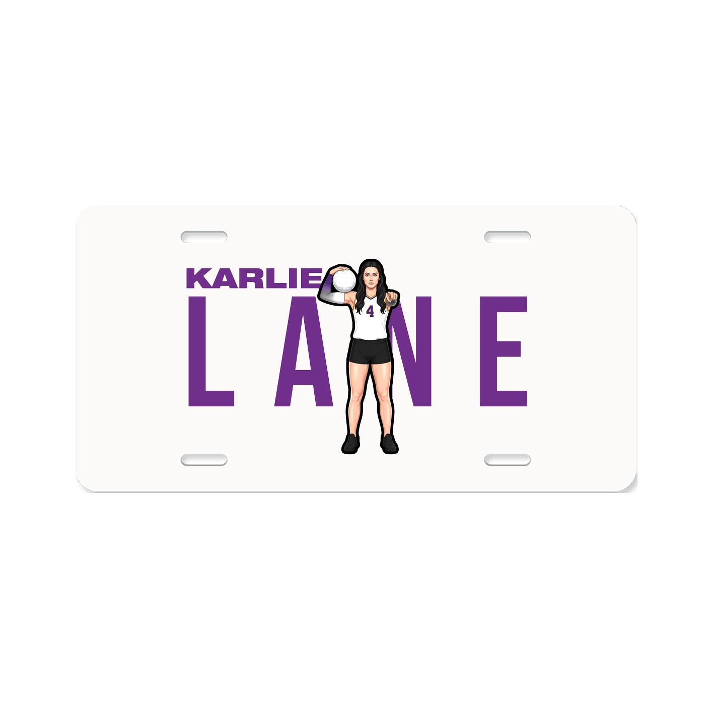 License Plate — Player Name in Classic