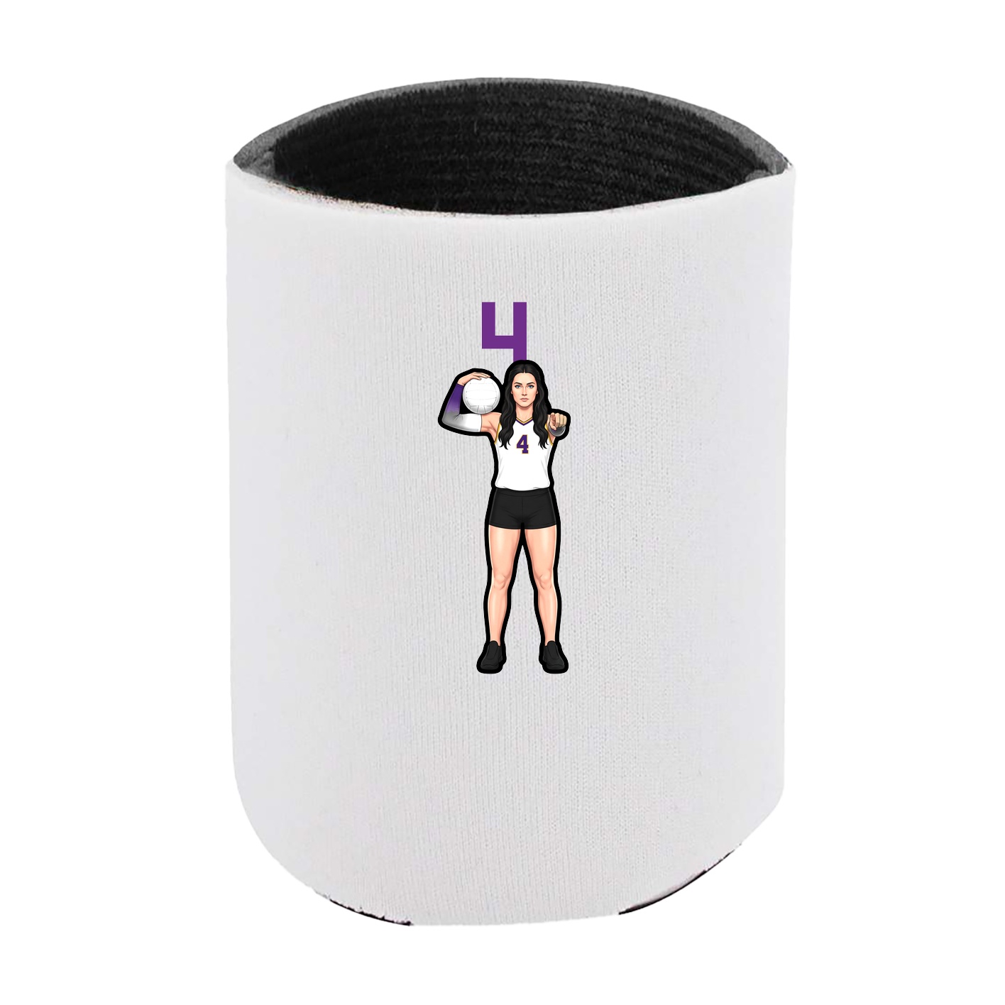 Can Holder — Number Top in White
