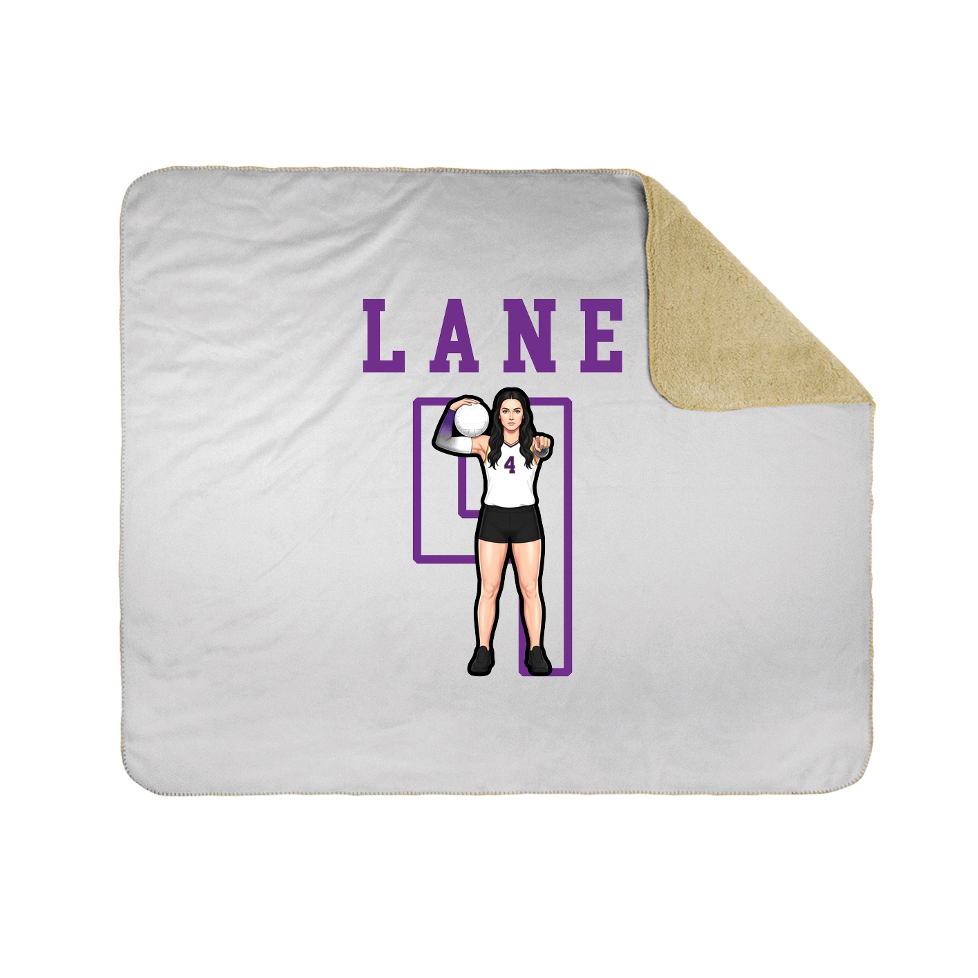Throw Blanket — Shirsey in White