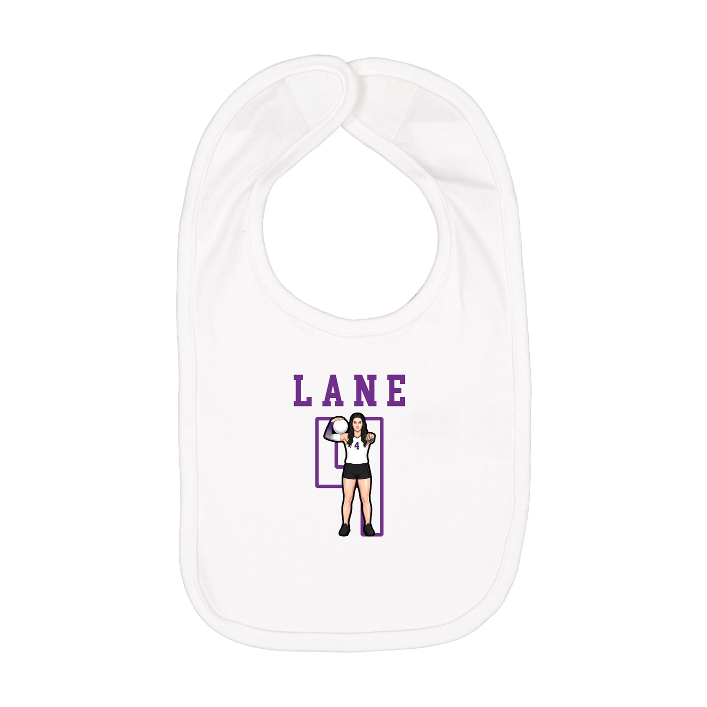 Infant Bib — Shirsey in White