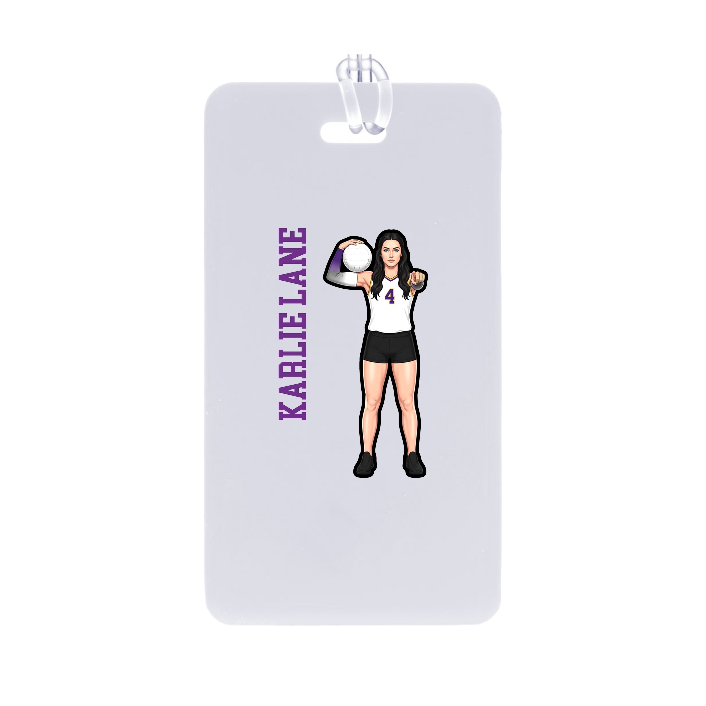 Bag Tag — Name Vertical in Classic