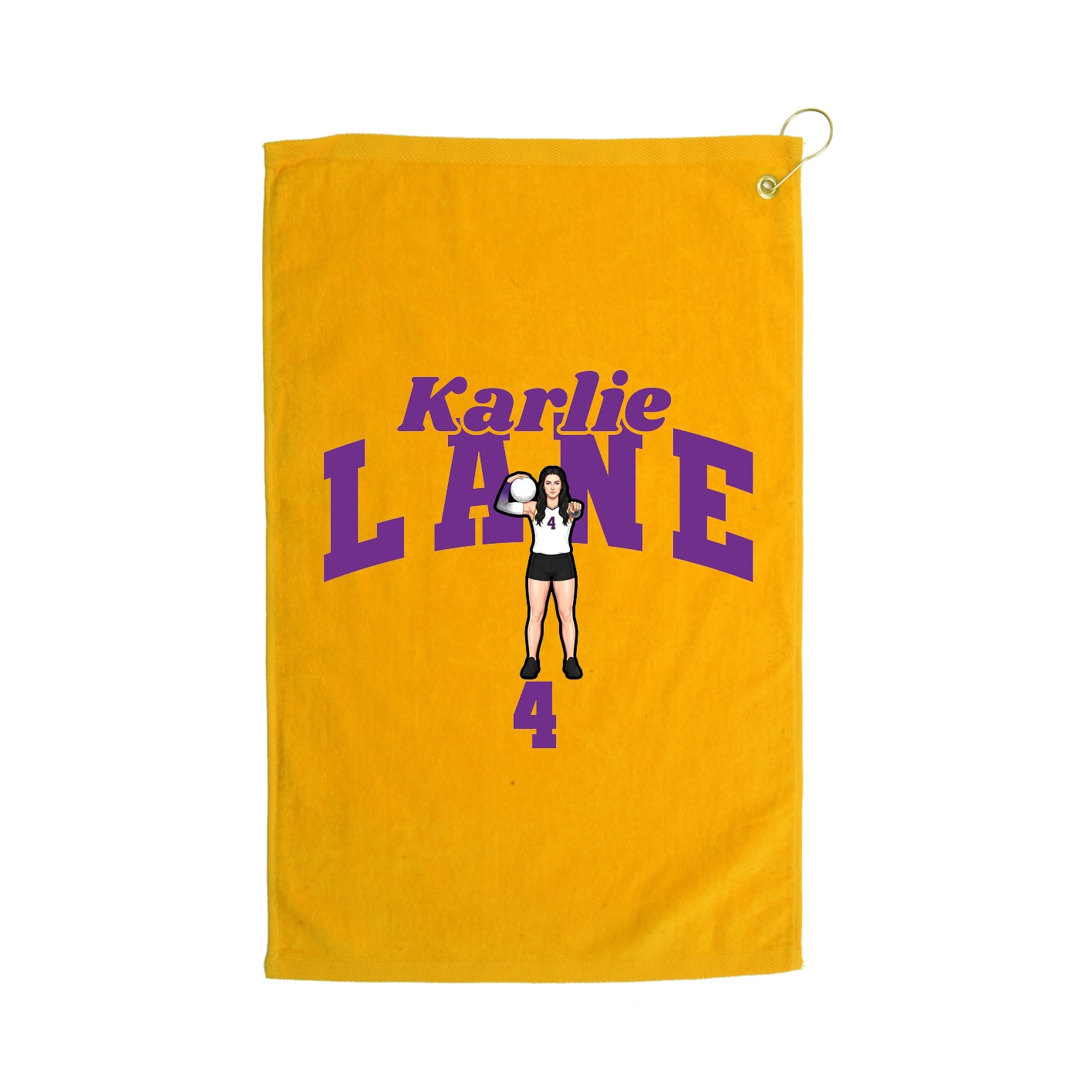Golf Towel — Signature Arch in Gold