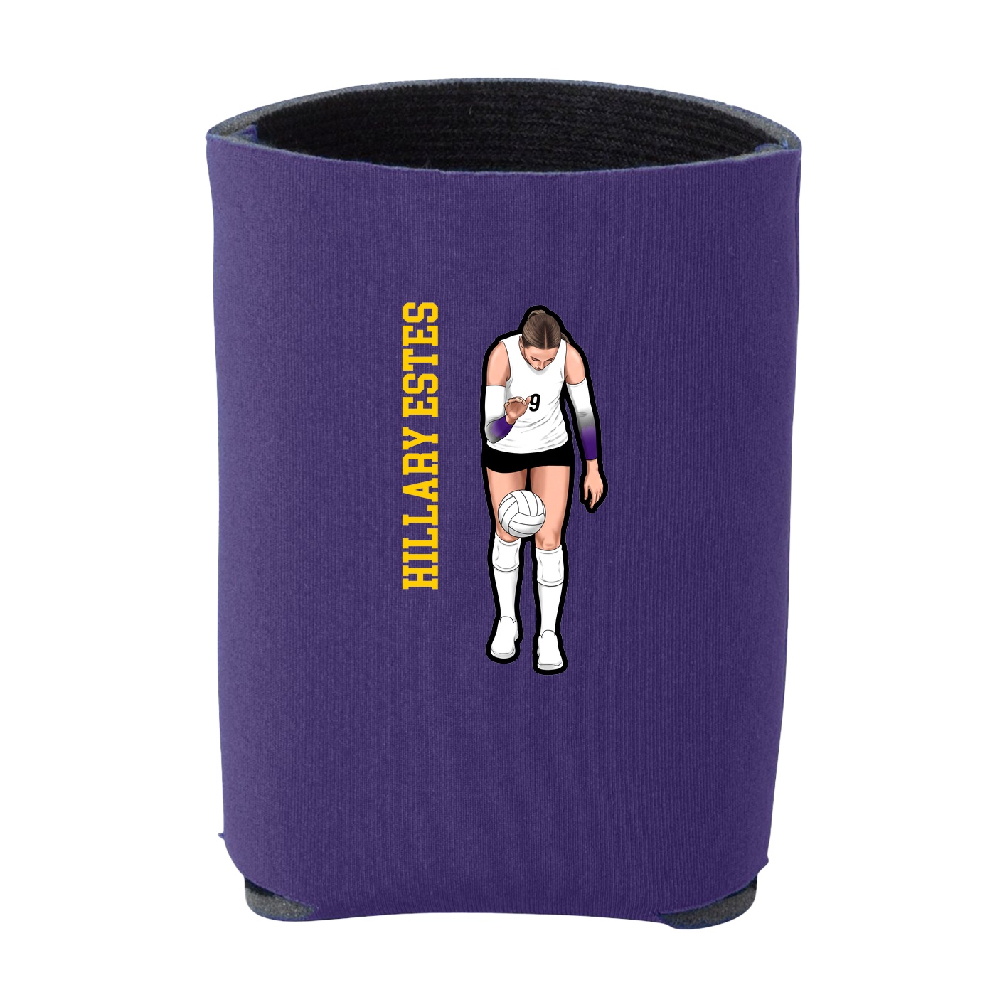 Can Holder — Name Vertical in Purple