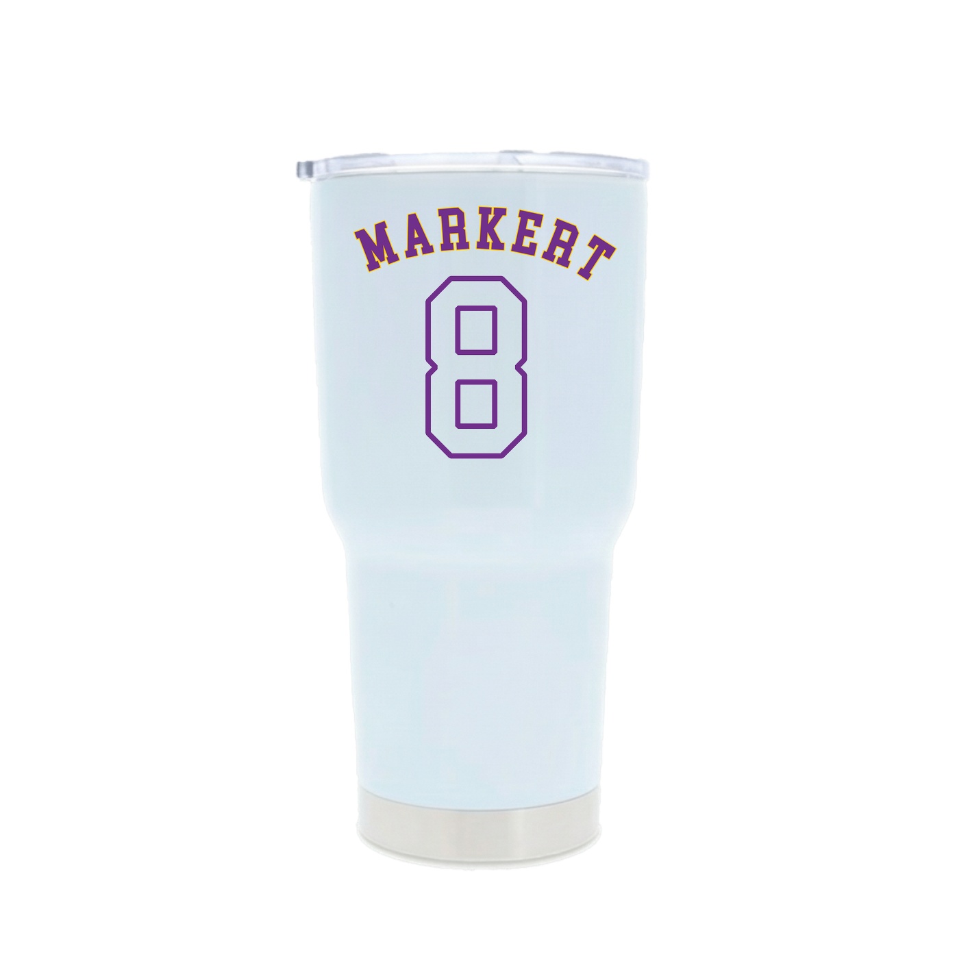 30oz Stainless Steel Tumbler — Shirsey Arch in White