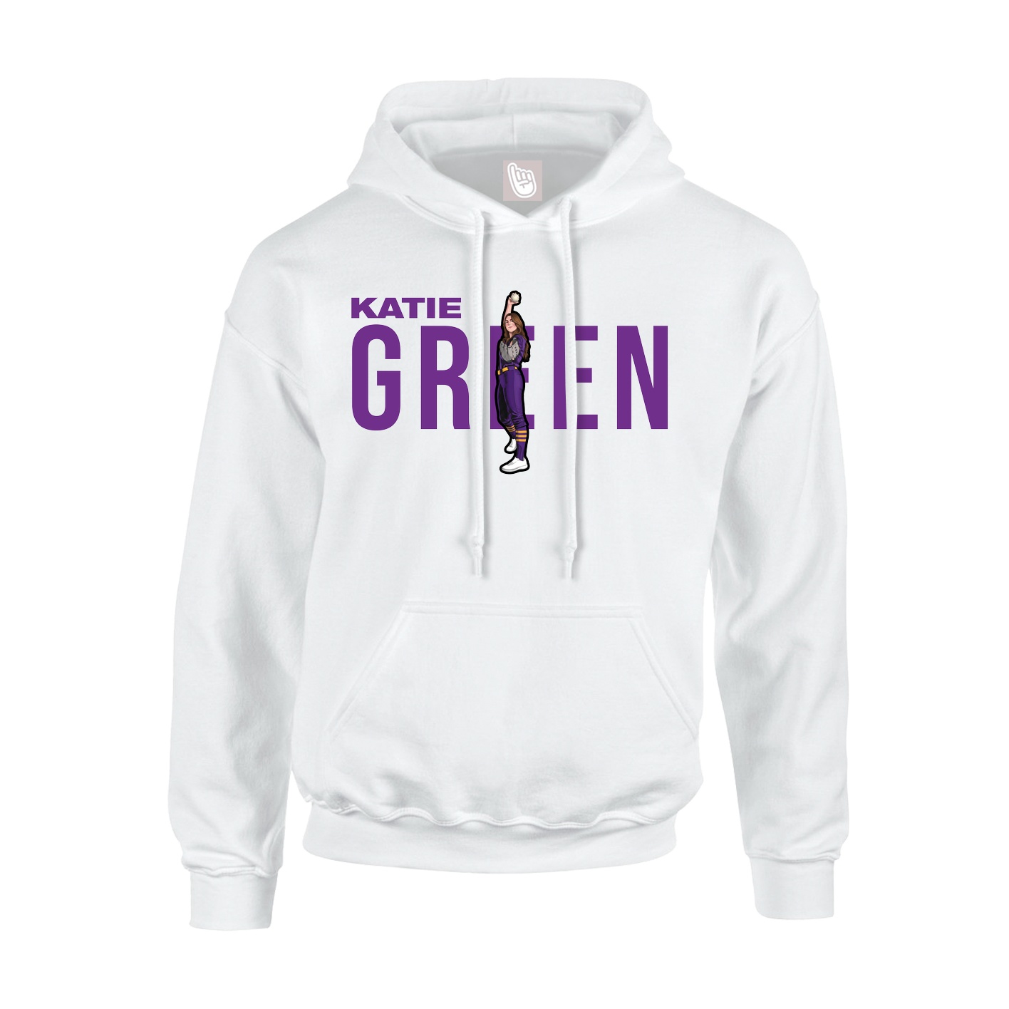 Hoodie — Player Name in White
