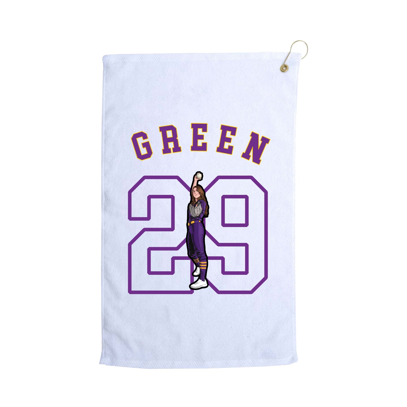 Golf Towel — Shirsey Arch in White