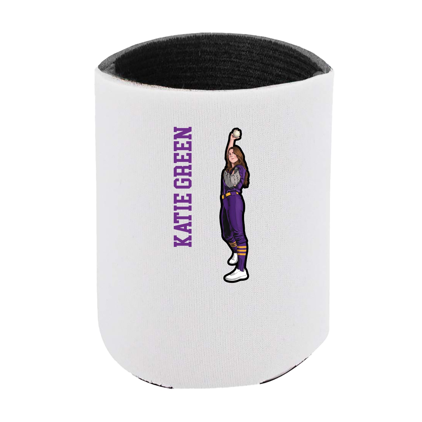 Can Holder — Name Vertical in White
