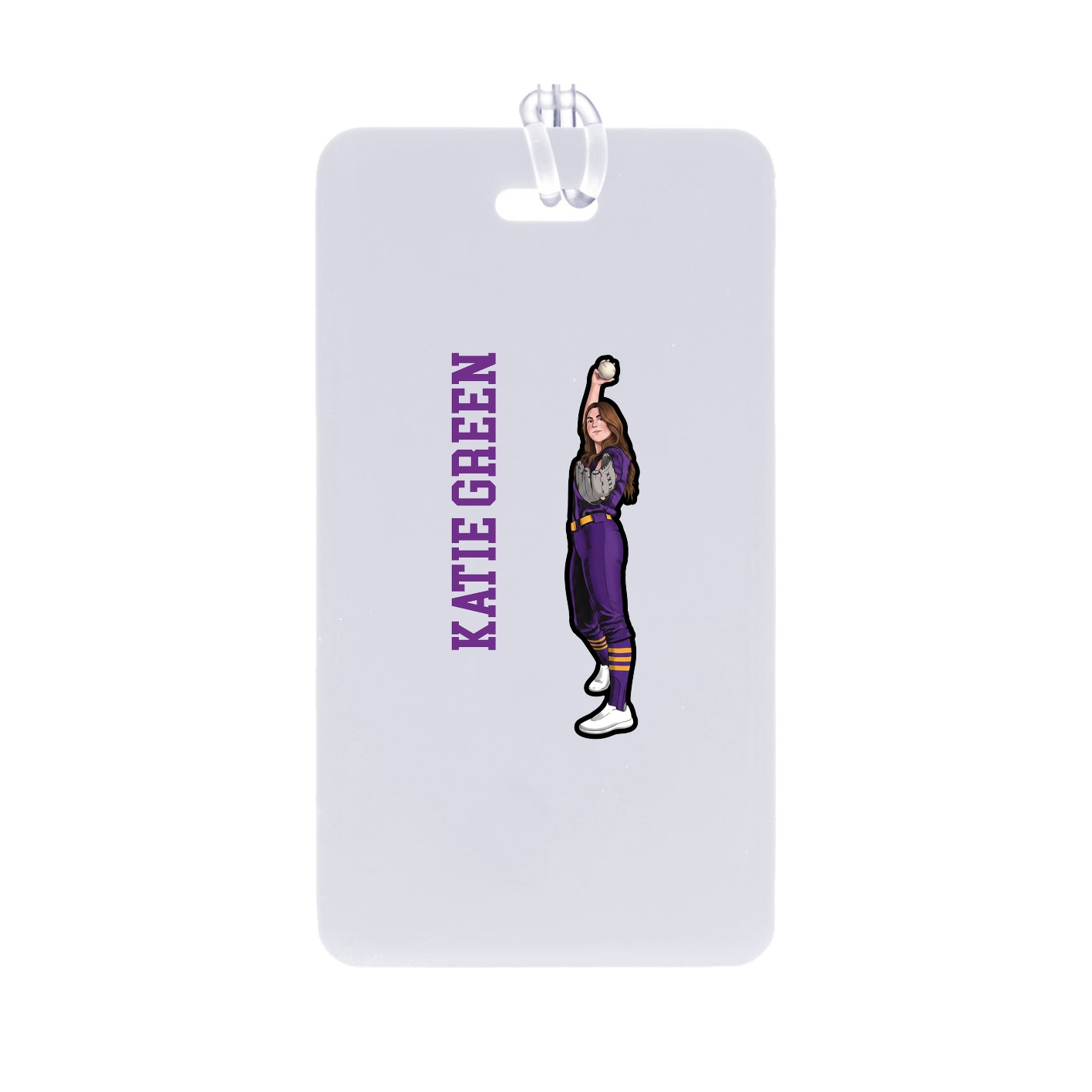 Bag Tag — Name Vertical in Classic