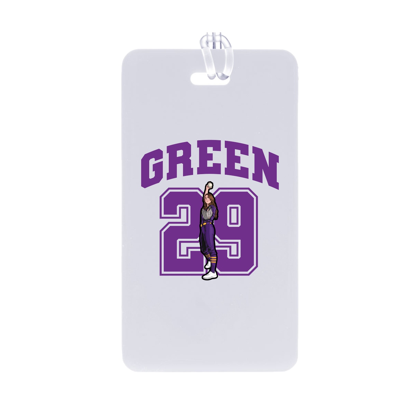 Bag Tag — Number in Classic
