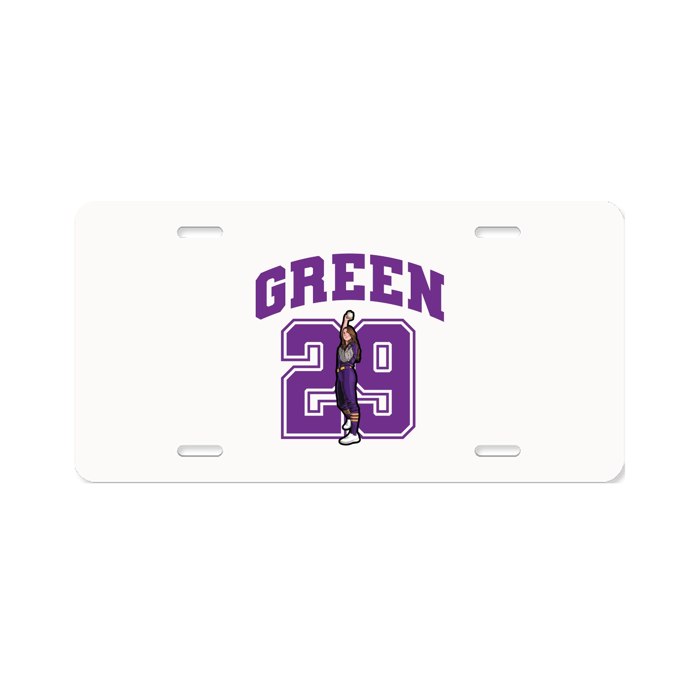 License Plate — Number in Classic