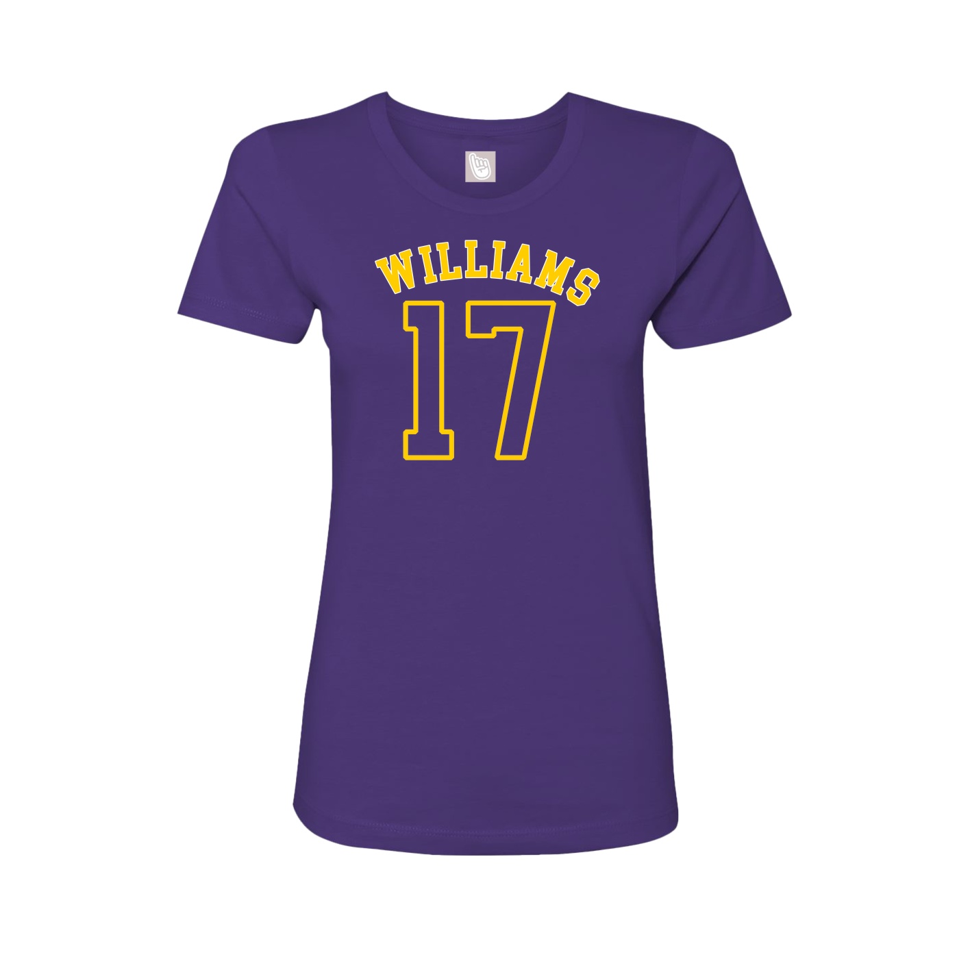 Fitted Women's Tee — Shirsey Arch in Purple