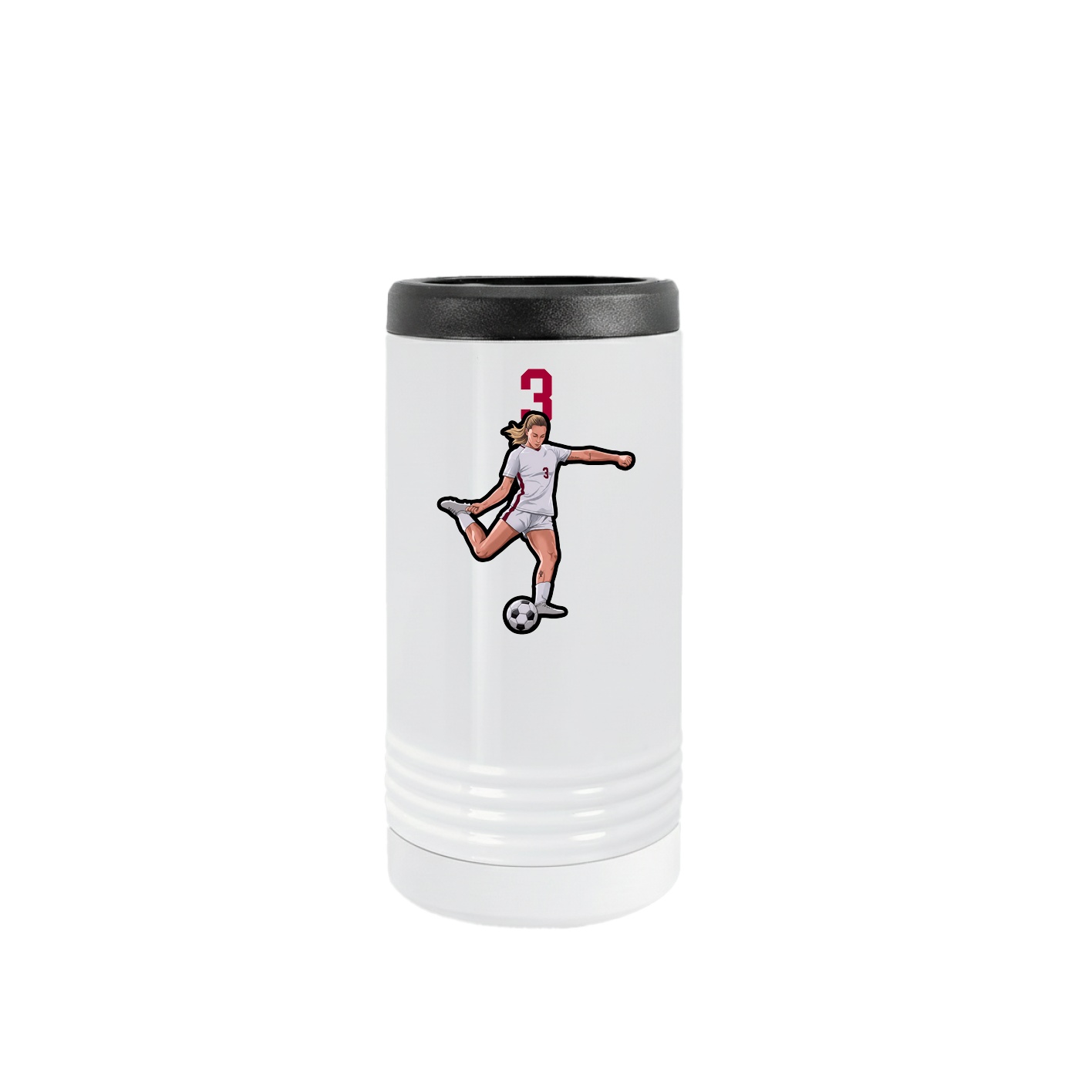 Slim Beverage Holder — Number Top in White