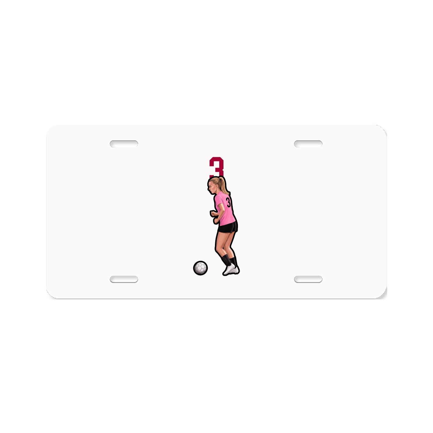 License Plate — Number Top in Classic