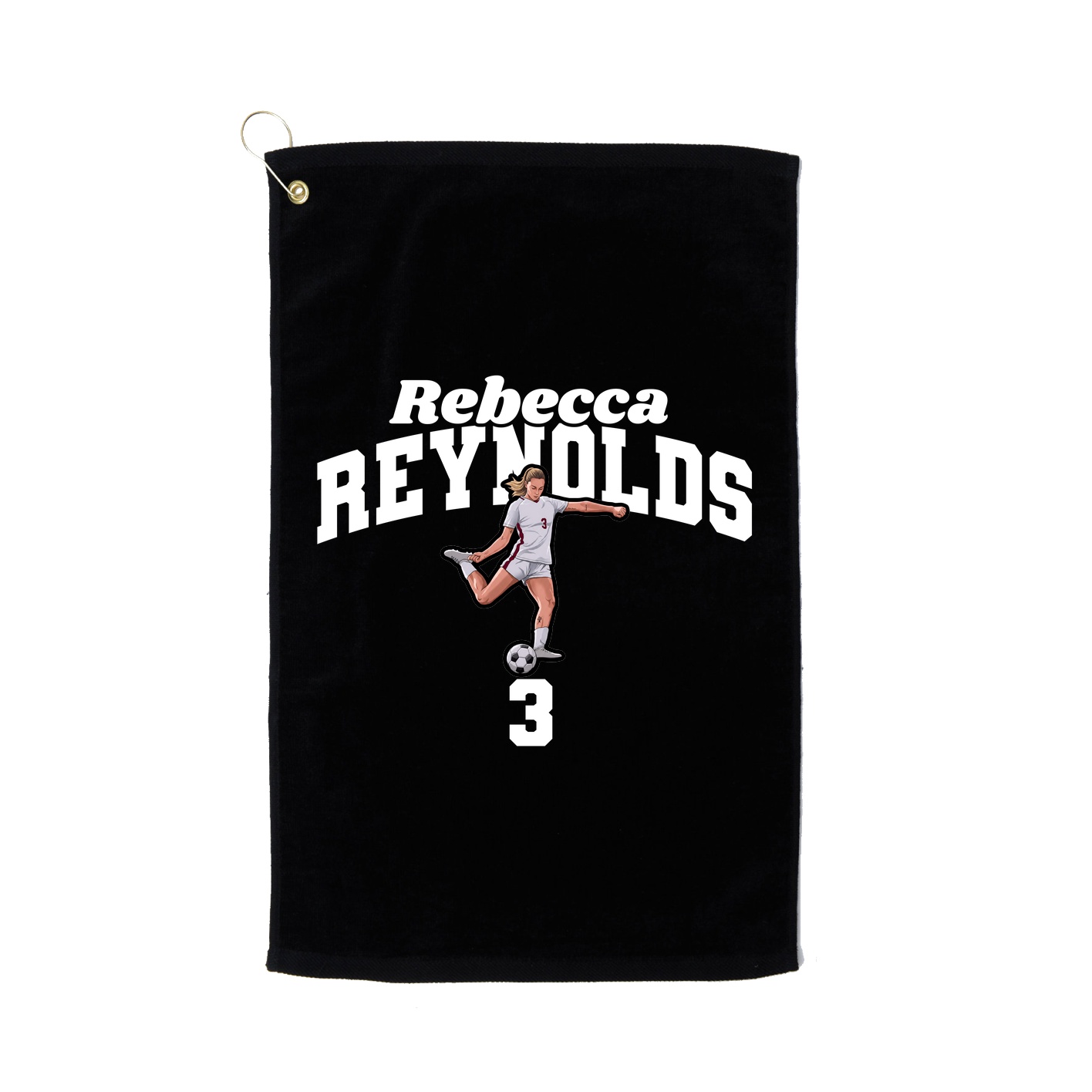 Golf Towel — Signature Arch in Black