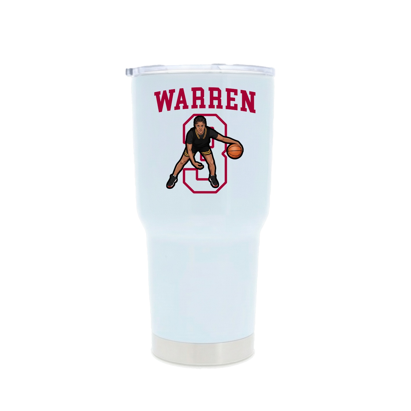30oz Stainless Steel Tumbler — Shirsey in White
