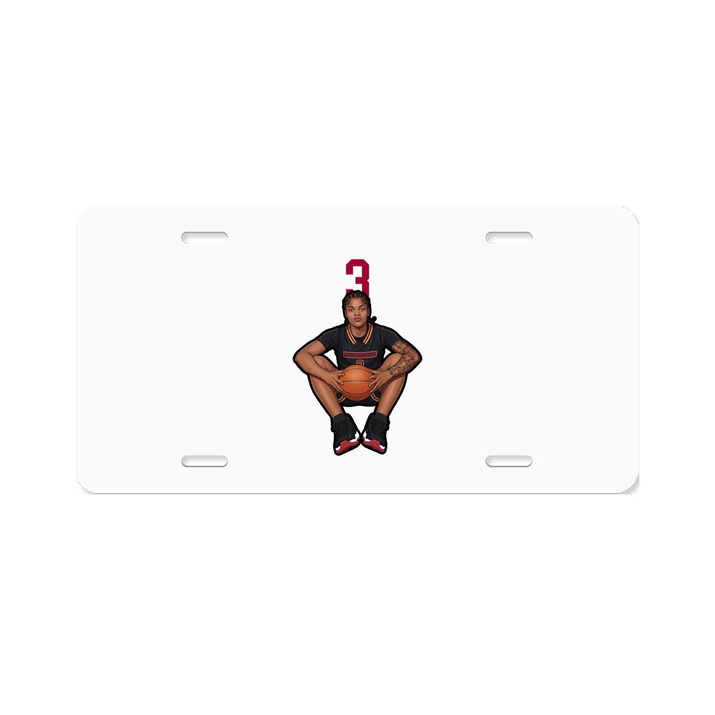 License Plate — Number Top in Classic