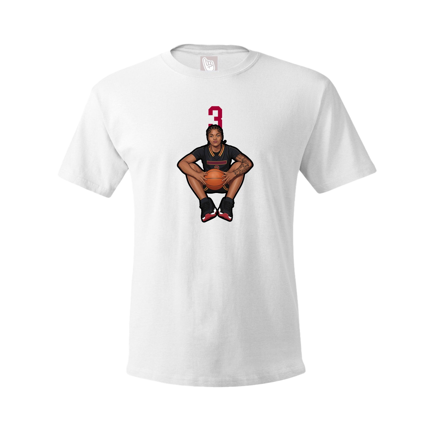 Tee — Number Top in White