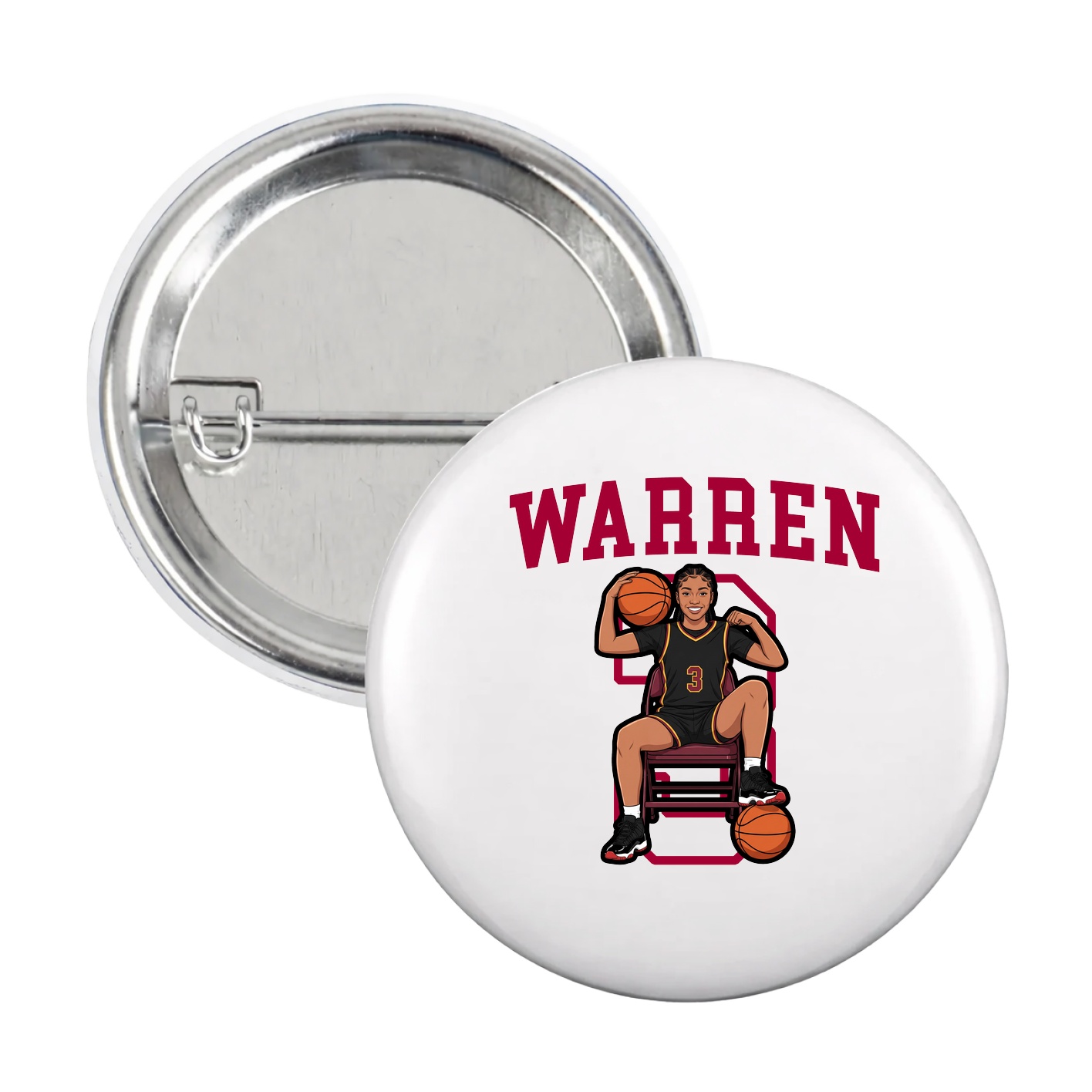 Game Day Button — Shirsey in White