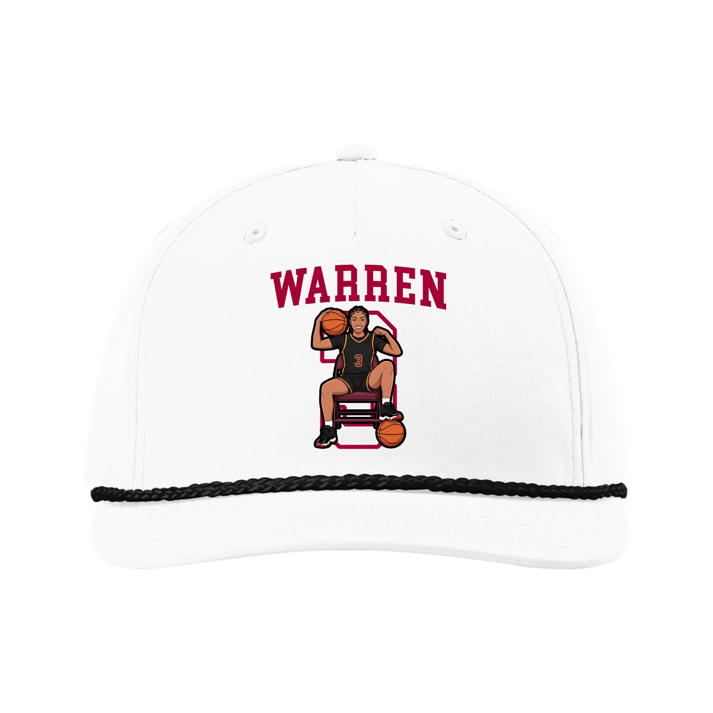 Five-Panel Classic Rope Cap — Shirsey in White